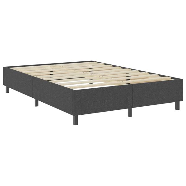 vidaXL Letto a Molle Grigio Scuro in Tessuto 180x200 cm
