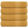 vidaXL Asciugamani da bagno FROGN 4 pz Oro 100x150 cm 360 g/m&sup2;