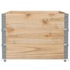 vidaXL Fioriera da Giardino Marrone 120x80 cm Legno Massello di Pino