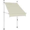 vidaXL Tenda da Sole Retrattile Manuale 100 cm Crema
