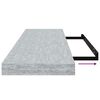 vidaXL Scaffali a Parete 4 pz Grigio Cemento 80x23,5x3,8 cm in MDF
