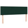 vidaXL Giroletto a Molle con Materasso Verde Scuro 160x220 cm Velluto