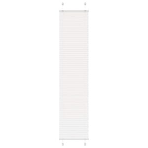 vidaXL Tenda Plissettata Bianca 50x200 cm Larghezza Tessuto 49,4 cm