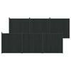 vidaXL Pannello di Recinzione 6 pz 1055 x 186,5 cm WPC e Alluminio
