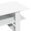 vidaXL Tavolino da Salotto Bianco 102x55x42 cm in Legno Multistrato