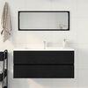 vidaXL Mobile Lavabo Rovere Nero 100x38,5x45 cm Legno Multistrato