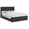 vidaXL Struttura del letto con stoccaggio e testata Nero 120 x 190 cm