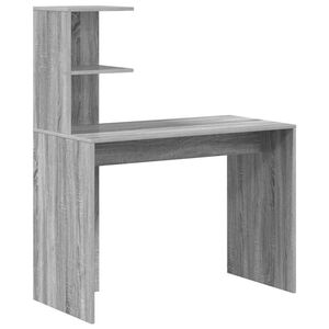 vidaXL Scrivania Grigio Sonoma 102 x 50 x 124 cm Legno ingegnerizzato