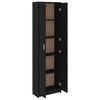 vidaXL Armadio da Corridoio Nero 55x25x189 cm Legno Multistrato