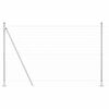 vidaXL Recinzione con pali. Argento 1.5 x 10 m Acciaio