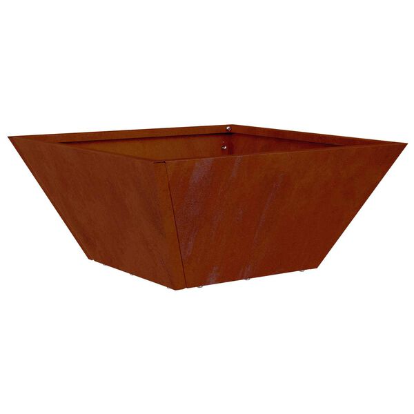 vidaXL Vaso da giardino Ruggine 35 x 35 x 15 cm