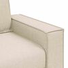 vidaXL Divano 3-Persone Beige 220 cm Tessuto misto lino