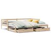 vidaXL Divano Letto Estraibile con Cassetti senza Materasso 90x200 cm