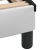 vidaXL Giroletto Viana con LED senza Materasso Bianco e Nero 160x200 cm