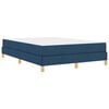 vidaXL Letto a molle con materasso Blu 160 x 200 cm Tessuto