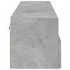 vidaXL Mobili TV Muro 2pz Grigio Cemento 60x30x30 cm Legno Multistrato