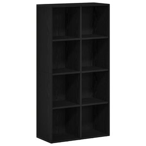 vidaXL Libreria Rovere Nero 66x30x130 cm in Legno Multistrato
