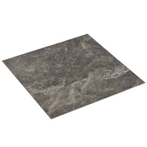 vidaXL Tavole per Pavimenti Nero 5,11 m&sup2; 55 pz PVC