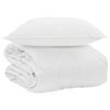 vidaXL Duvet Estivo con cuscino 2 pz Bianco Microfibra