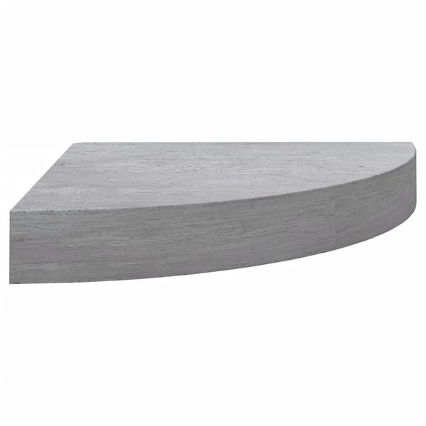 vidaXL Mensole Angolari 2pz Grigio Cemento 35x35x3,8 cm in MDF