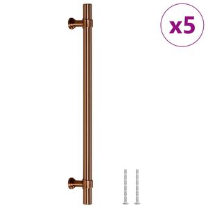vidaXL Maniglie per Mobili 5pz Bronzo 192mm in Acciaio Inox
