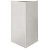 vidaXL Fioriera da Giardino Triangolare 50x43x75 cm in Acciaio Inox