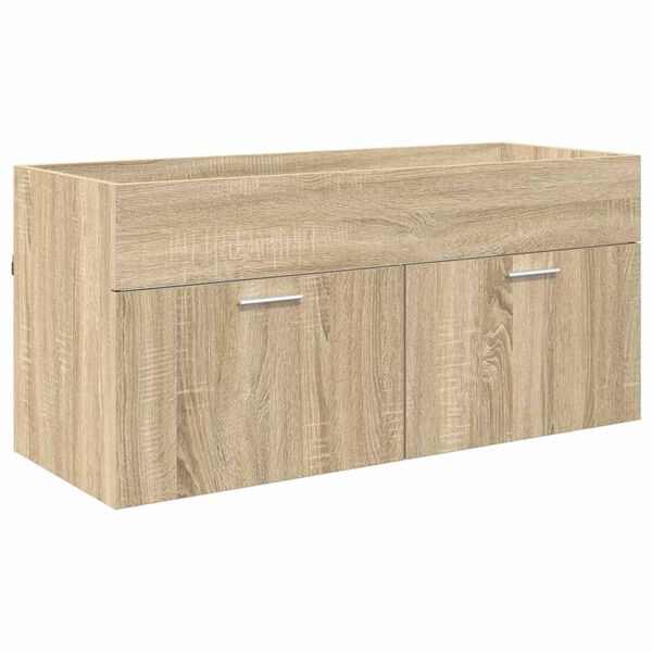 vidaXL Armadio sottolavello con porta Rovere Sonoma Legno multistrato