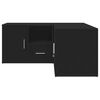 vidaXL Mobile Angolare Nero 160x40x45 cm in Truciolato