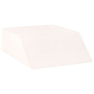vidaXL Cuscino per Gambe Bianco 63 x 52 x 19,5 cm Schiuma PU