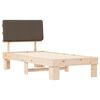 vidaXL Letto con Testiera Rivestita Talpa 80 x 200 cm Pino massello