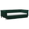 vidaXL Divano Letto Estraibile Cassetti Verde Scuro 100x200cm Velluto