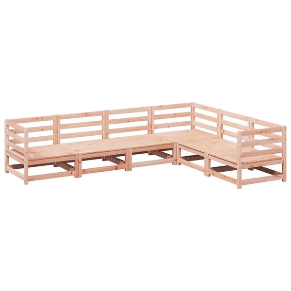vidaXL Set Divani da Giardino 6 pz in Legno Massello Abete Douglas