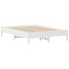 vidaXL Letto senza Materasso Bianco 140x200 cm Legno Massello di Pino
