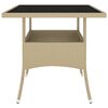 vidaXL Set da Pranzo per Giardino 5 pz in Polyrattan Beige