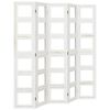 vidaXL Divisorio Ambienti 5Pannelli Bianco Legno Massello di Paulownia