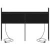 vidaXL Testiera con Stazione di Carica e Storage Rovere nero 150 cm