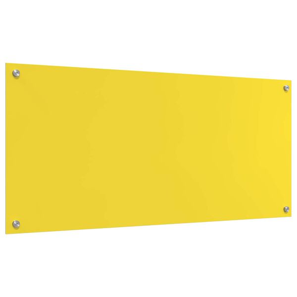 vidaXL Schienale da cucina Giallo 110 x 50 cm vetro temperato