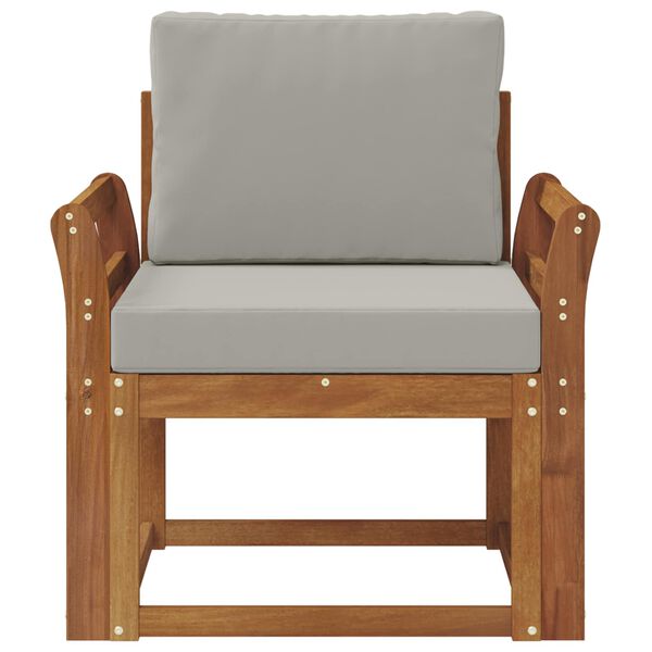 vidaXL Divano da esterno Legno di Acacia Massello e Poliestere