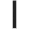 vidaXL Mobile da Storage Slim Rovere nero 30 x 42.5 x 225 cm