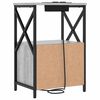 vidaXL Armadio da Notte 2 pcs Grigio Sonoma 40 x 31 x 60 cm