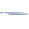 vidaXL Cornice per Tenda Manuale con LED Blu e Bianco 4 &times; 3 m