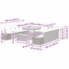vidaXL Set Divano da Giardino con cuscino 11 pcs Grigio Poly Rattan