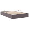 vidaXL Letto con Contenitore Grigio 120 x 200 cm Pelle sintetica