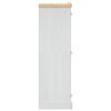 vidaXL vidaXL Armadio in Legno di Pino Messicano Corona 2 Ante Bianco