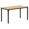 vidaXL Tavolo da Pranzo 140x70x76 cm in Legno di Mango Grezzo