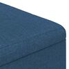 vidaXL Sgabello Button con cuscino Blu 60 x 60 x 45 cm Tessuto