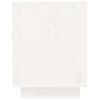 vidaXL Scarpiera Bianca 60x34x45 cm in Legno Massello di Pino
