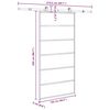 vidaXL Porta Scorrevole con Ferramenta 102x205 cm Vetro ESG Alluminio