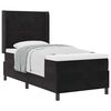 vidaXL Letto a molle con testiera Nero 100 x 200 cm Velluto
