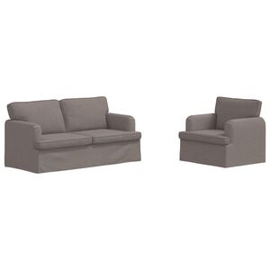 vidaXL Set di divani 2 pz Talpa Tessuto